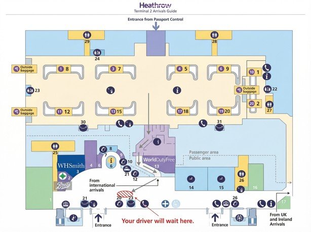 Heathrow Terminal 2 — Arrivals